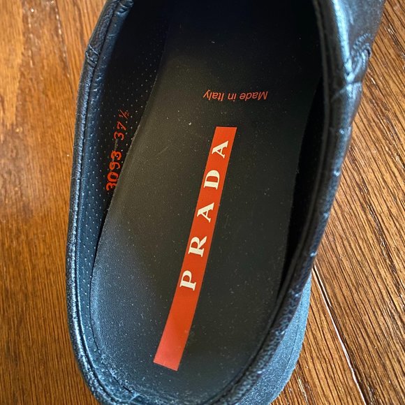 Prada black slip on shoes - Picture 4 of 4